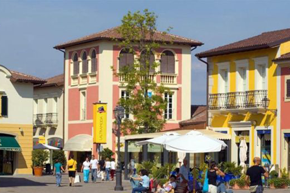 Serravalle colorful architecture and terraces